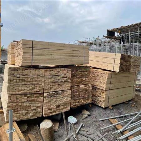 亿展木业 熏蒸木方 工程施工白松木 工地用方木 规格可定制