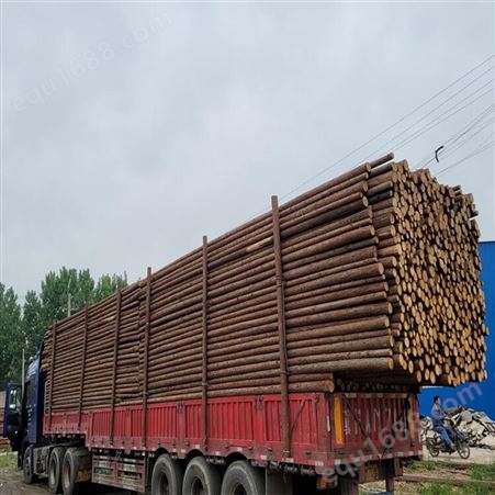 亿展木业 河道杉木桩 杉木杆打桩木 古建防腐木 产品规格可选择