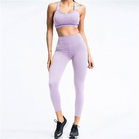 欧美市场外贸女式瑜伽裤OEM代工修身健身运动瑜伽服定制贴牌