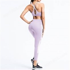 欧美市场外贸女式瑜伽裤OEM代工修身健身运动瑜伽服定制贴牌